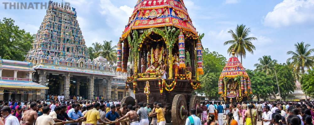 பிள்ளையார்பட்டி கற்பக விநாயகர் கோவிலில் கோலாகலமாக நடைபெற்ற தேரோட்டம்