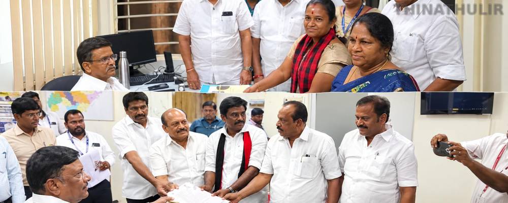மதுராந்தகம், தாராபுரம் இடைத்தேர்தல்: திமுக வேட்பாளர்கள் வேட்புமனு தாக்கல்