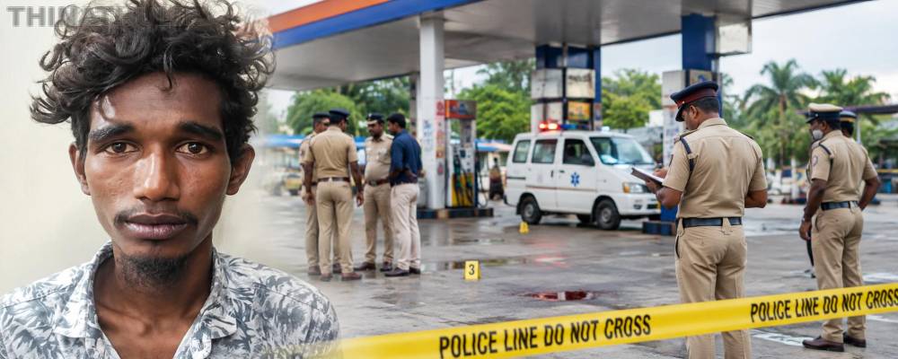 பெட்ரோல் பங்கில் பயங்கரம்... வாலிபர் வெட்டிக்கொலை - மர்ம கும்பலுக்கு போலீசார் வலைவீச்சு
