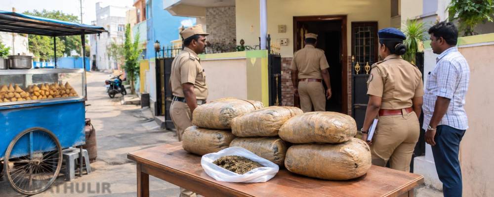 நெல்லை: வீட்டில் 4 கிலோ கஞ்சா பதுக்கிய சமோசா வியாபாரி கைது