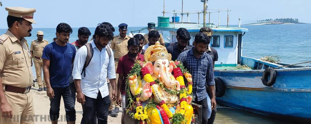 விநாயகர் சிலையுடன் கச்சத்தீவுக்கு செல்ல முயன்ற 10 பேர் கைது