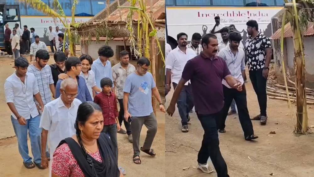 தேனி சங்கராபுரம் கோவிலில் சாமி தரிசனம் செய்த நடிகர் தனுஷ் - ரசிகர்கள் திரண்டதால் பரபரப்பு