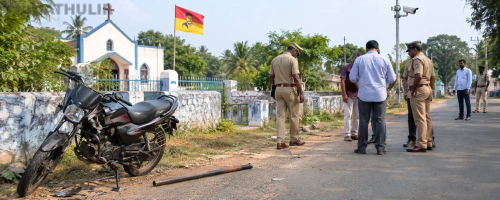 த.வெ.க. நிர்வாகியை இரும்புக் கம்பியால் தாக்கிய 6 பேர் மீது வழக்குப்பதிவு