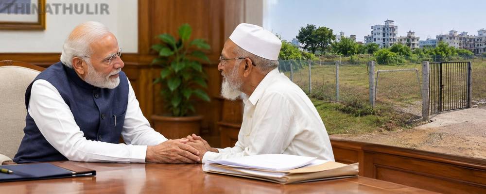 பள்ளி நண்பரின் அபகரிக்கப்பட்ட நிலத்தை மீட்டுத் தந்த பிரதமர் மோடி