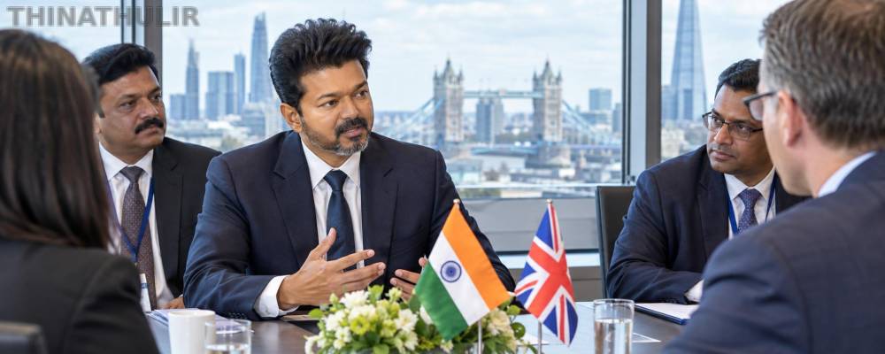 லண்டன் முதலீடுகள், புதிய திட்டங்கள் குறித்து முதல்வர் விஜய் இன்று ஆலோசனை