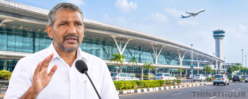 சென்னை விமான நிலையத்தைத் தனியாரிடம் ஒப்படைப்பதை விசிக ஏற்காது – வன்னி அரசு பேட்டி