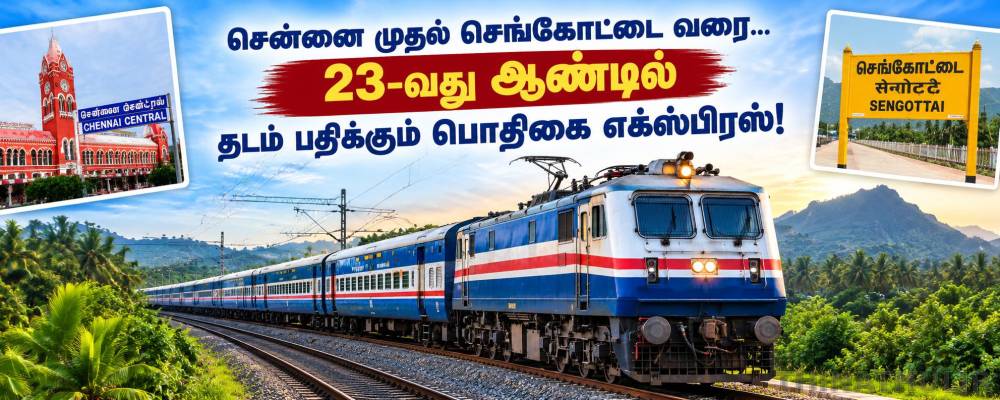 சென்னை முதல் செங்கோட்டை வரை... 23-வது ஆண்டில் தடம் பதிக்கும் பொதிகை எக்ஸ்பிரஸ்!