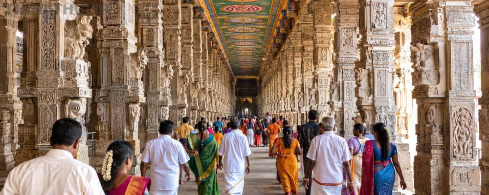 ராமேசுவரம் கோவிலில் 3-ம் பிரகாரத்தை பார்வையிட குவியும் பக்தர்கள்: காரணம் என்ன?