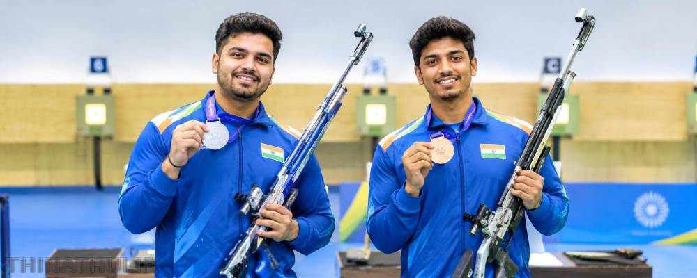 ஆசிய விளையாட்டு: 10 மீட்டர் ஏர் ரைபிளில் இந்தியாவுக்கு இரட்டை பதக்கம்