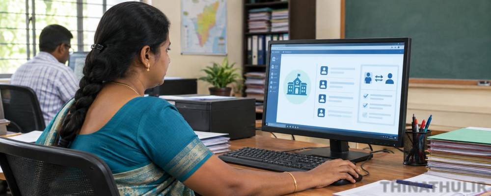 பள்ளிக்கல்வித்துறை பணியாளர்களுக்கு இனி ‘எமிஸ்’ வழியே இடமாறுதல்