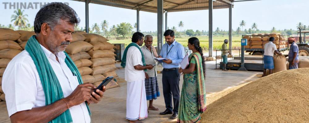 கொள்முதல் நிலையங்களில் குறைபாடுகள் இருந்தால் வாட்ஸ்அப் மூலம் புகார்: தமிழக அரசு