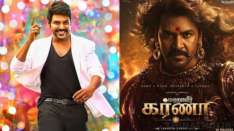 கர்ணனாக களமிறங்கும் ராகவா லாரன்ஸ்... வைரலாகும் ‘மஹாவீர் கர்ணா’ பர்ஸ்ட் லுக்!