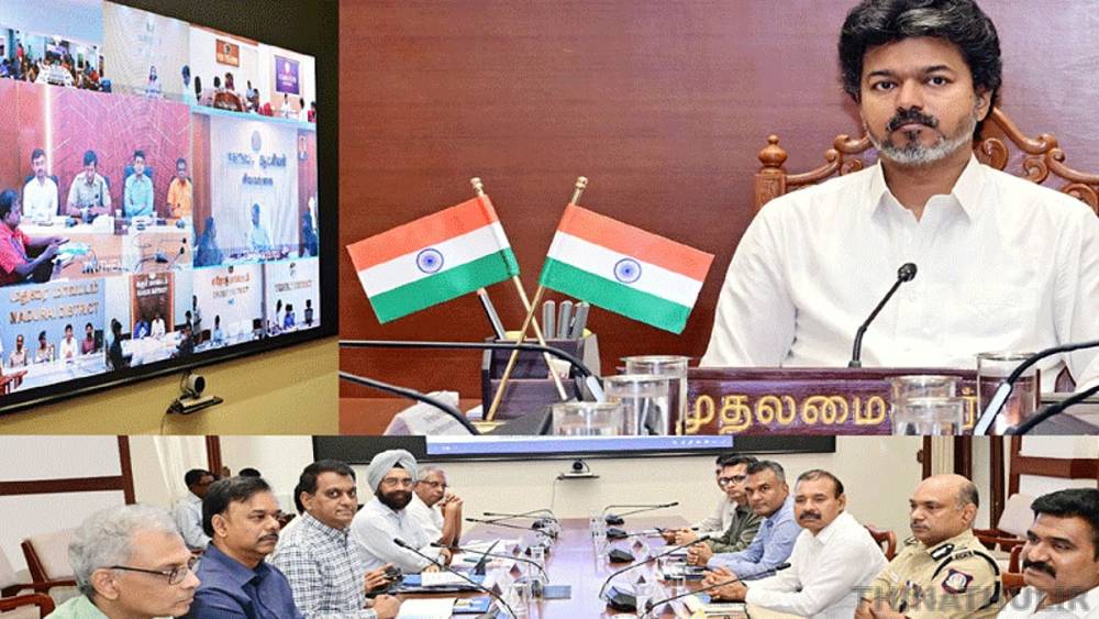 நிலச்சரிவு ஏற்படும் இடங்களை கண்காணிக்க வேண்டும்: அதிகாரிகளுக்கு முதல்-அமைச்சர் விஜய் உத்தரவு