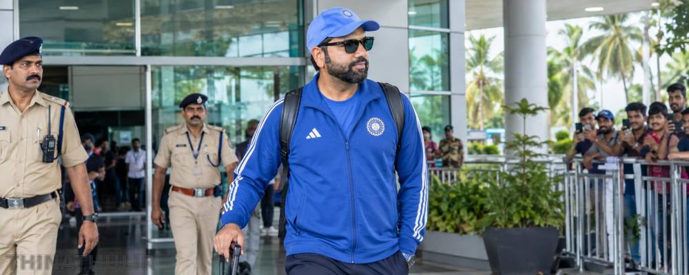 வெஸ்ட் இண்டீஸ் தொடர்: கேரளா வந்தடைந்தார் ரோகித் சர்மா