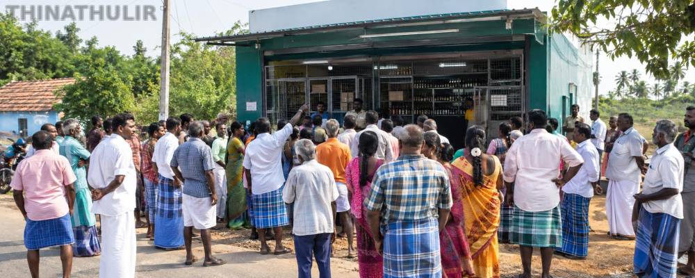 நெல்லை: இரவோடு இரவாக திறக்கப்பட்ட மதுபானக் கடை; கிராம மக்கள் முற்றுகை