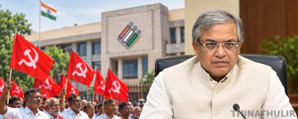 தலைமைத் தேர்தல் ஆணையரை பதவி நீக்கம் செய்யக்கோரி அக்., 1-ந் தேதி தமிழ்நாடு முழுவதும் கம்யூனிஸ்டு கட்சிகள் ஆர்ப்பாட்டம்