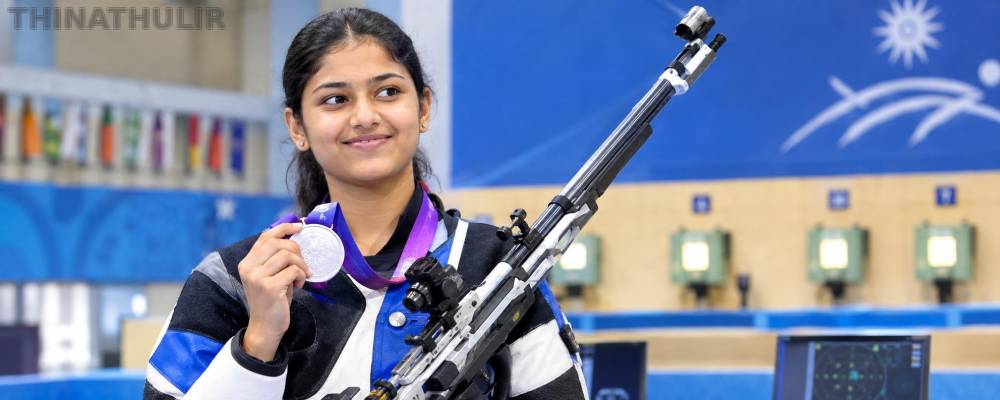 ஆசிய விளையாட்டு: துப்பாக்கி சுடுதலில் இந்திய மகளிர் அணிக்கு வெள்ளிப் பதக்கம்