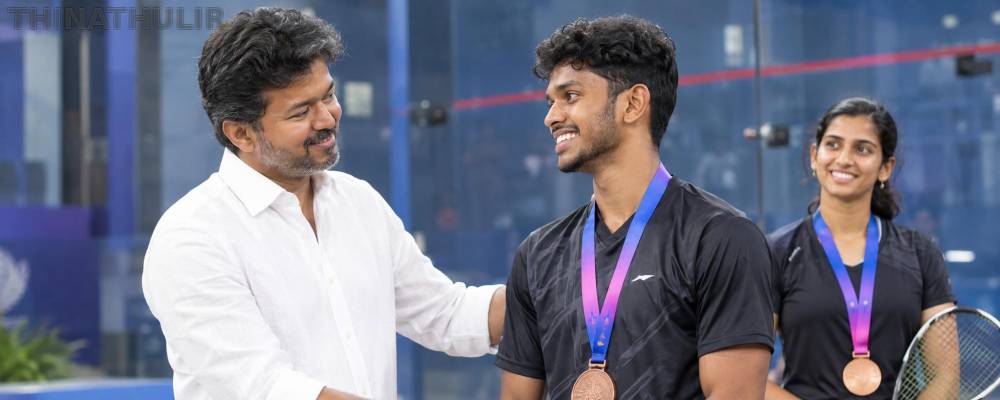 ஆசிய போட்டியில் வெண்கலம்: தமிழக வீரர்களுக்கு முதல்-அமைச்சர் விஜய் வாழ்த்து