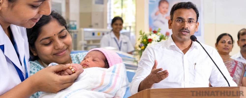 பிஞ்சுக் கைகளில் அரசின் அன்பு பொன்னக ஒளிரப்போகிறது - அமைச்சர் அருண்ராஜ் பெருமிதம்
