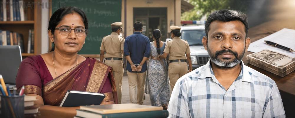 கொடுத்த கடனைத் திரும்பக் கேட்ட பேராசிரியர் கழுத்தை நெரித்துக் கொலை – தம்பதி கைது