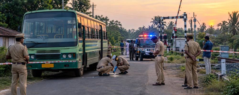 அரசு பேருந்து நடத்துனர் வெட்டிக் கொலை... மர்ம நபர்களுக்கு போலீசார் வலைவீச்சு