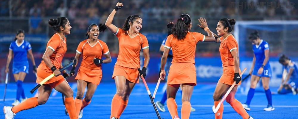 தோல்வியே இல்லாமல் அரையிறுதிக்கு முன்னேறிய இந்தியா... தென் கொரியாவுடன் பலப்பரீட்சை