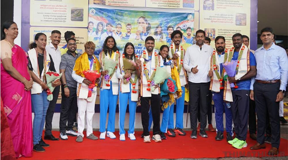 ஆசிய விளையாட்டு போட்டியில் பதக்கம் வென்ற தமிழக வீரர்களுக்கு அமைச்சர் ஆதவ் அர்ஜுனா வாழ்த்து