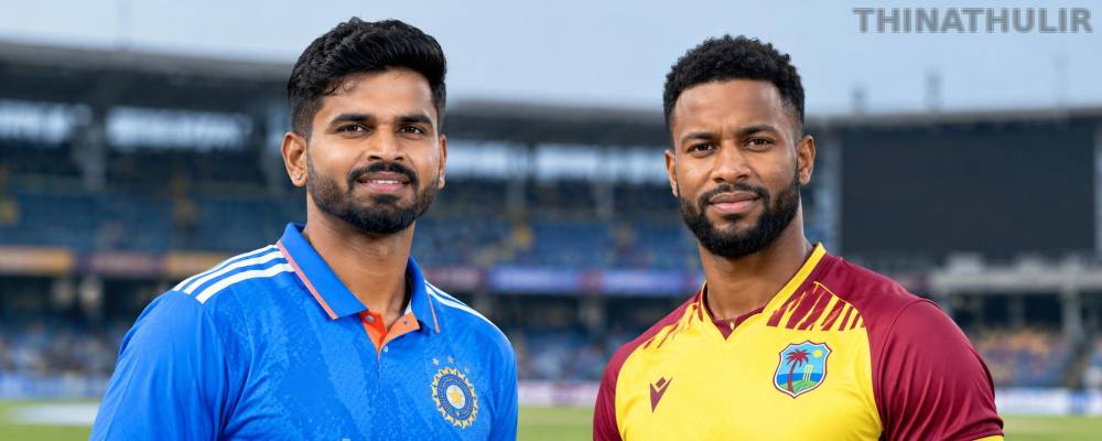 முதல் டி20 -  வெஸ்ட் இண்டீஸுக்கு எதிராக டாஸ் வென்ற இந்தியா பந்துவீச்சு தேர்வு