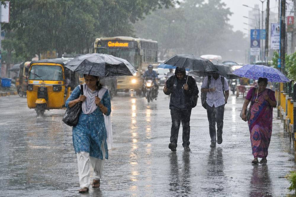 தமிழகத்தில் 5 மாவட்டங்களில் இன்று கனமழைக்கு வாய்ப்பு