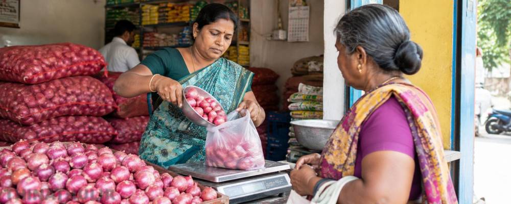 ரேஷன் கடைகளில் குறைந்த விலையில்  வெங்காயம் வினியோகம்