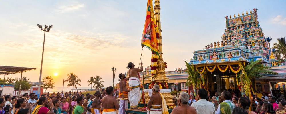 தசரா திருவிழா: குலசேகரன்பட்டினம் முத்தாரம்மன் கோவிலில் இன்று  கொடியேற்றம்
