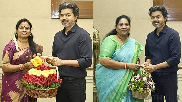 இடைத்தேர்தலில் வெற்றி பெற்ற எம்.எல்.ஏக்கள்: முதல்வர் விஜய்யை நேரில் சந்தித்து வாழ்த்து பெற்றனர்!