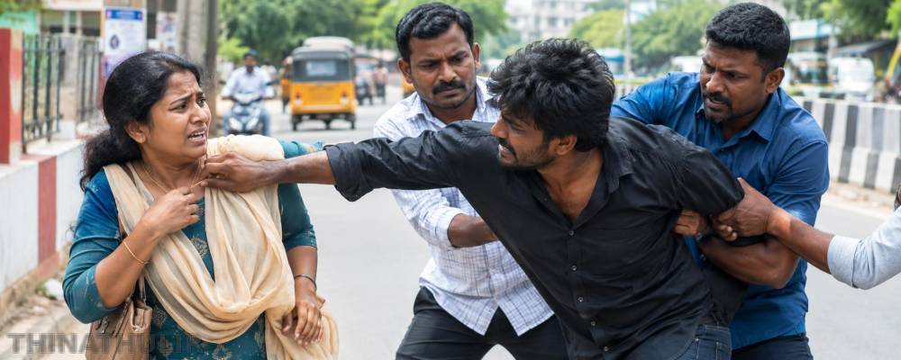 திண்டுக்கல்: பெண்ணின் 5 பவுன் தாலிச் சங்கிலியைப் பறிக்க முயற்சி – பொதுமக்கள் பிடித்து தாக்குதல்!
