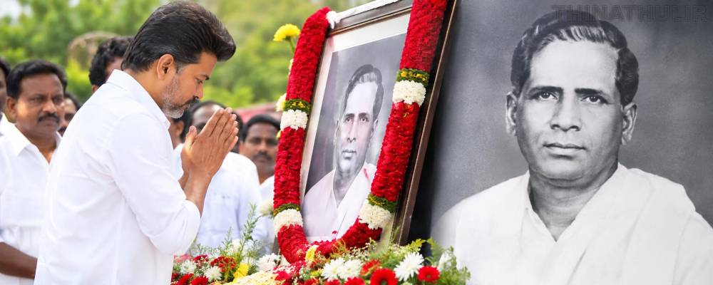உயிரைவிடத் தமிழர் அடையாளமே பெரிது! சங்கரலிங்கனாரை நினைவுகூர்ந்த முதல்வர் விஜய்