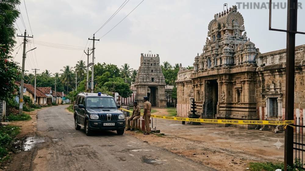 தென்காசி அருகே கார் மோதி கோவில் பூசாரி உயிரிழப்பு