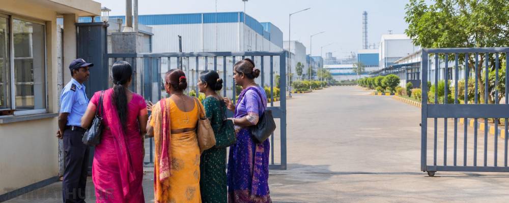 கட்டாயப் பண வசூல் புகார்: கும்மிடிப்பூண்டி தொழிற்சாலைக்குள் நுழைய முயன்ற திருநங்கைகள்
