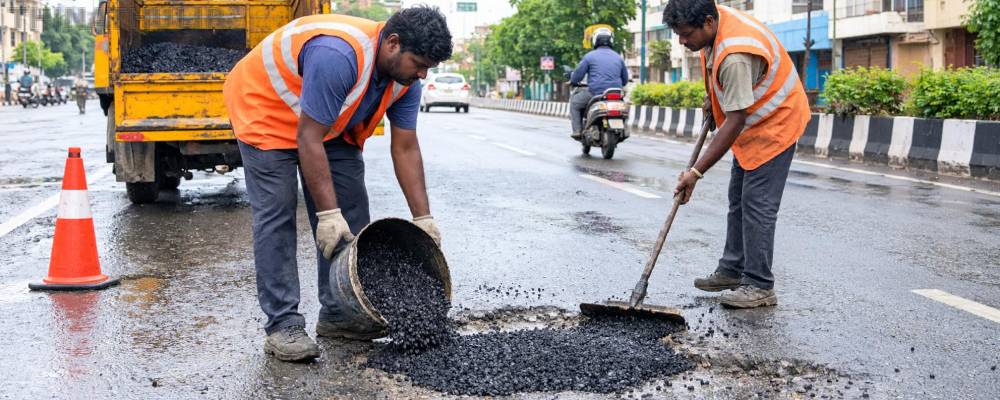 வடகிழக்குப் பருவமழை: சென்னையில் ரூ.21.80 கோடியில் சாலைப் பள்ளங்களை சீரமைக்கும் பணி தீவிரம்