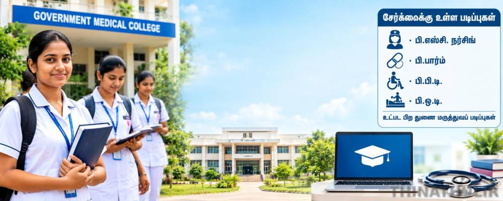 துணை மருத்துவப் படிப்புகளில் கூடுதலாக 3,878 இடங்கள்: தமிழ்நாடு அரசு அறிவிப்பு