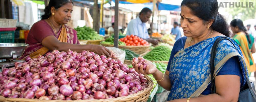 நெல்லையில் சின்ன வெங்காயம் விலை கிடுகிடு உயர்வு: இல்லத்தரசிகள் அதிர்ச்சி