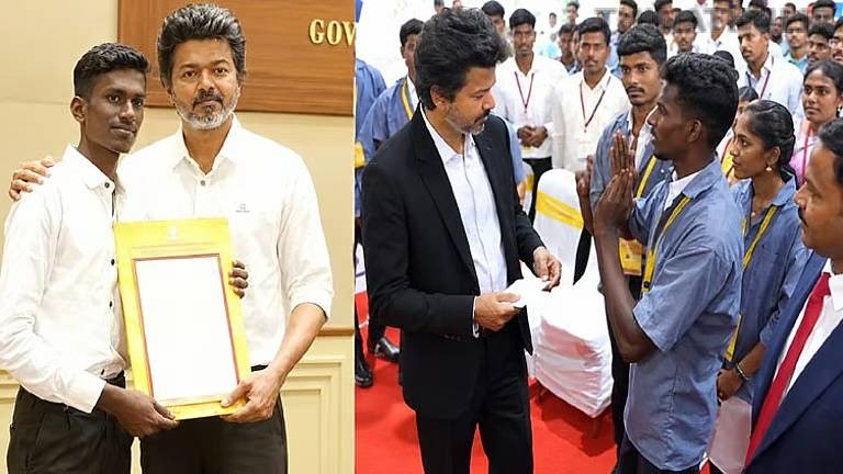 சைகை மொழியில் அரசு வேலை கேட்ட மாற்றுத்திறனாளி இளைஞர்… ஒரே நாளில் பணி நியமன ஆணை வழங்கிய முதல்வர் விஜய்