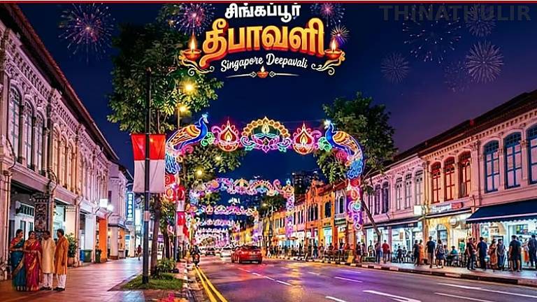 சிங்கப்பூரில் களைகட்டும் தீபாவளி கொண்டாட்டம்: லிட்டில் இந்தியா கடை வீதிகளில் அமோக விற்பனை
