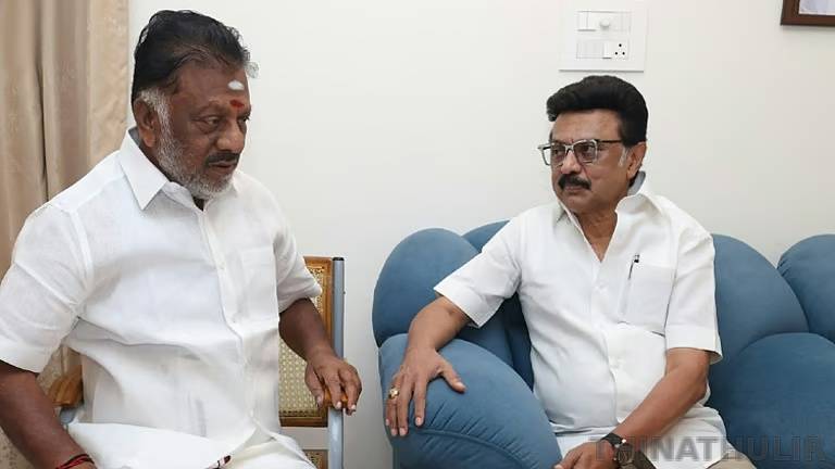 ஓ.பன்னீர்செல்வத்தை நேரில் சந்தித்து நலம் விசாரித்த மு.க.ஸ்டாலின்