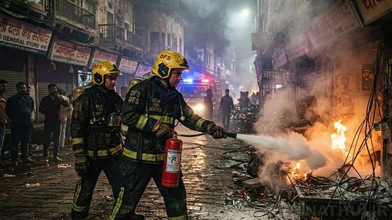 டெல்லி காலணி தொழிற்சாலையில் பயங்கர தீ விபத்து: 4 பேர் உயிரிழப்பு; 2 பேர் மருத்துவமனையில் அனுமதி